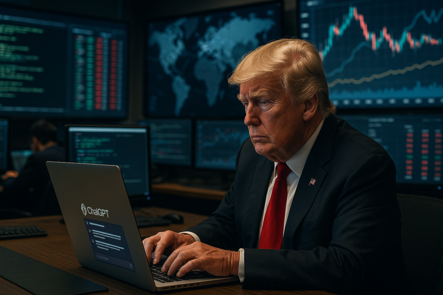 trump usando ia