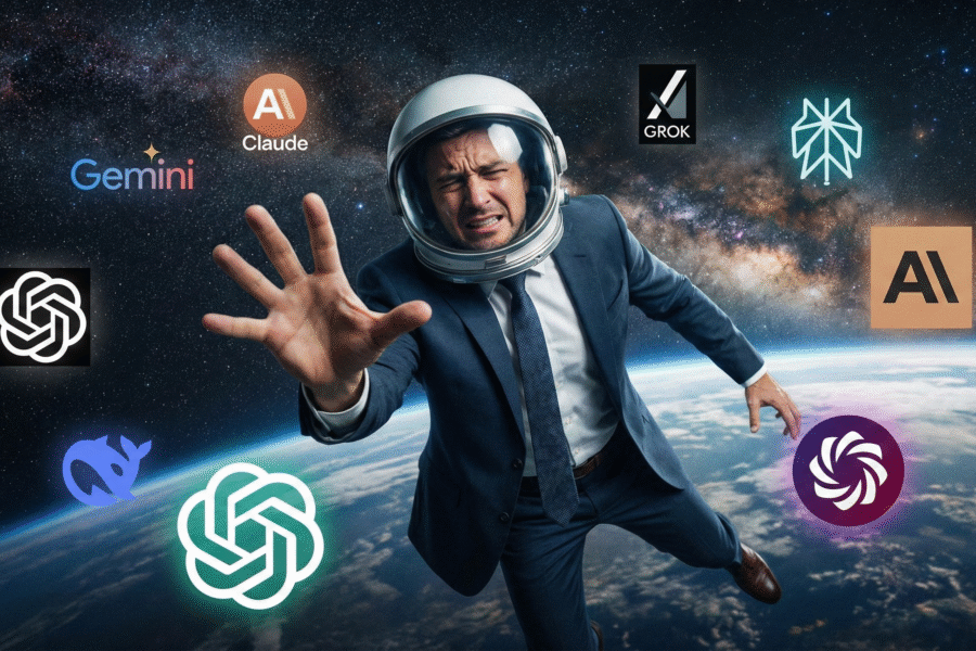perplexity, inteligência artificial, pesquisa avançada, busca conversacional, IA para negócios, tomada de decisão, modelos de IA, GPT5, Claude 4.5 Sonnet, Gemini Pro, Grok, Deep Research, Pro Search, análise de mercado, produtividade executiva, transformação digital, ferramentas de IA, vantagem competitiva, estratégia empresarial